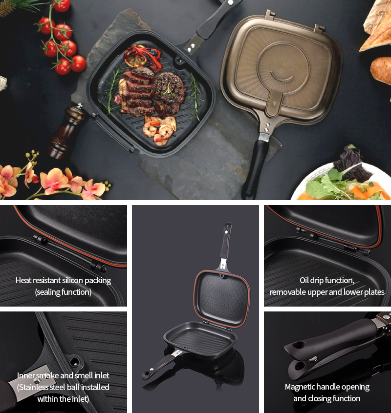 Removable handle pan, Premium Frypan Detachable handle